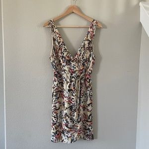 Alice + Olivia silk cocktail dress “paint stroke”